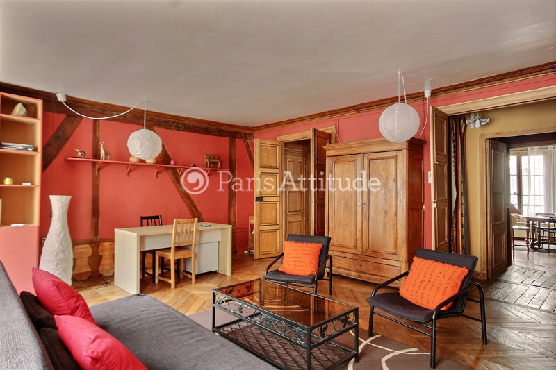 Rent Apartment in Paris 75006 - 95m² Saint Germain Des Pres - ref 4999