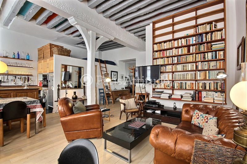Rent Apartment in Paris 75004 - Furnished - 70m² Le Marais-Place des ...