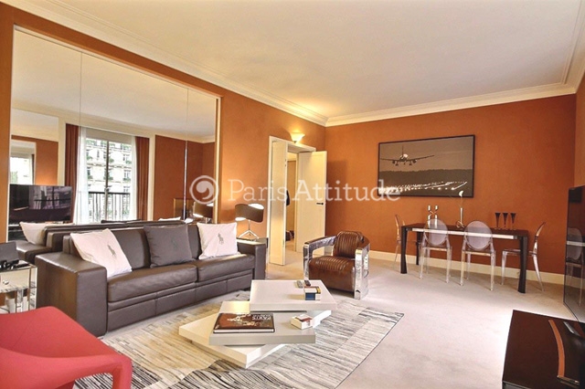Location Appartement meublé 2 Chambres - 100m² - Champs-Élysées - Triangle d'Or - Paris