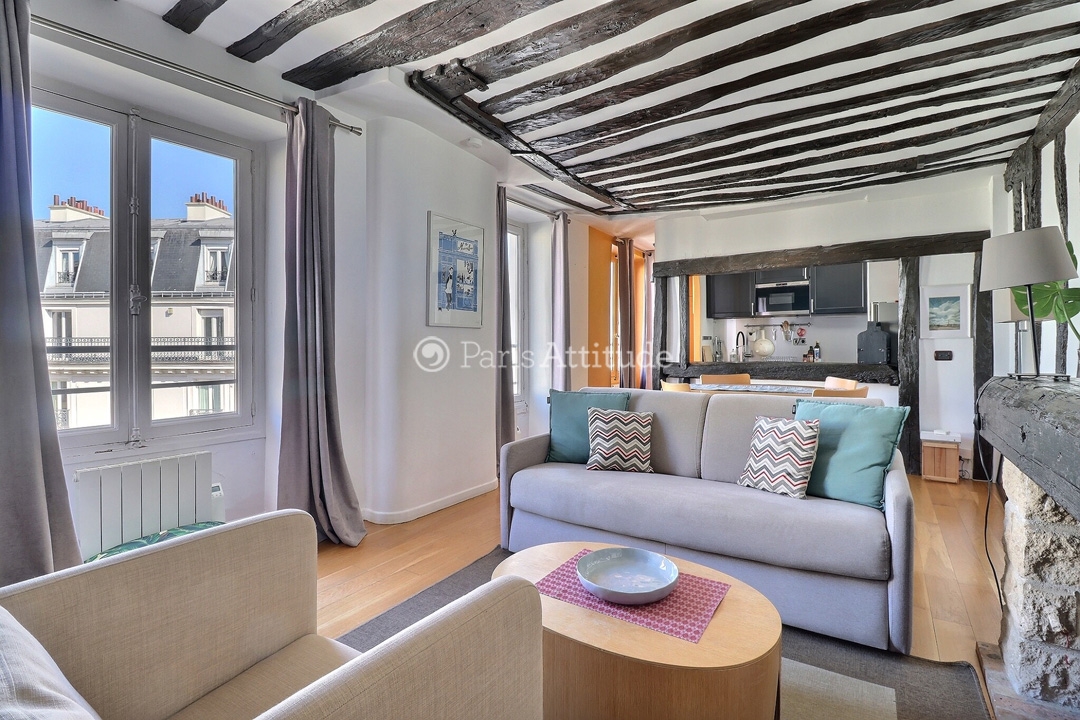 Location Appartement meublé 1 Chambre - 45m² - Le Marais - Paris