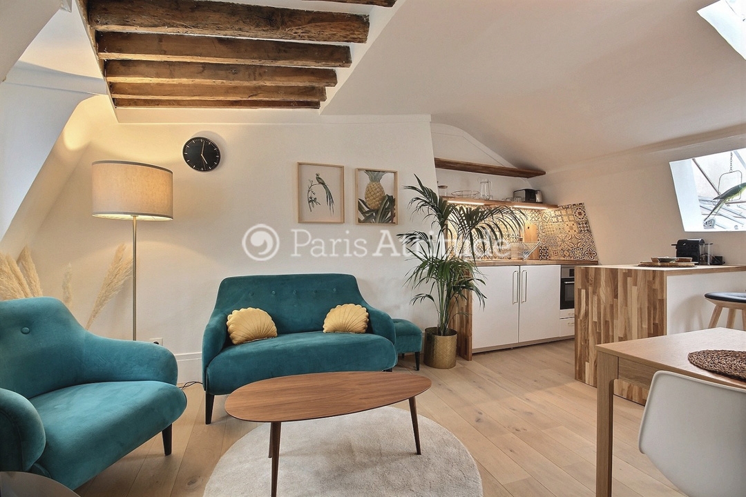 Location Appartement meublé 1 Chambre - 25m² - Hôtel de Ville - Paris