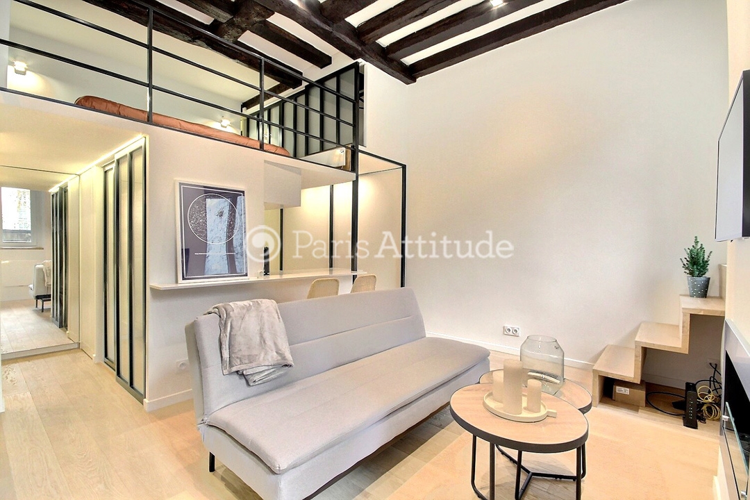 Location Appartement meublé Alcove Studio - 35m² - Hôtel de Ville - Paris