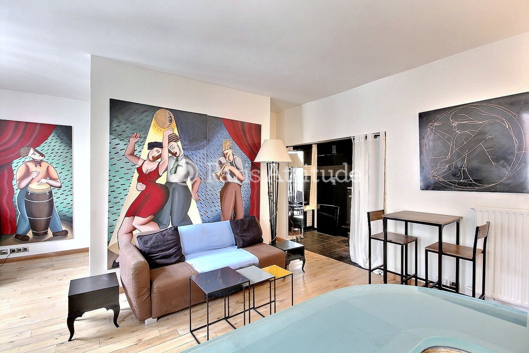 Location Appartement meublé Alcove Studio - 39m² - Le Marais - Paris
