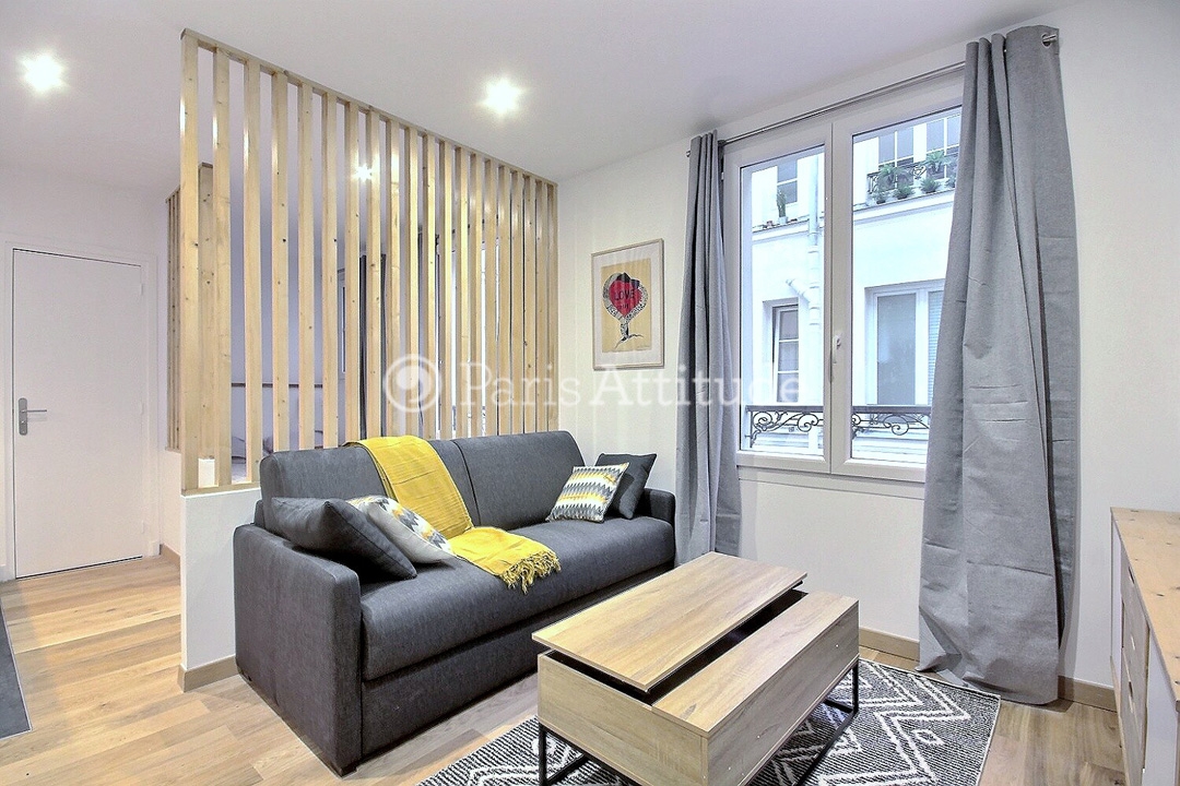 Location Appartement meublé Alcove Studio - 24m² - Montmartre - Sacré Coeur - Paris