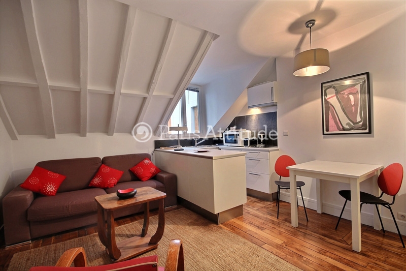 Location Appartement meublé Studio - 20m² - Montmartre - Sacré Coeur - Paris