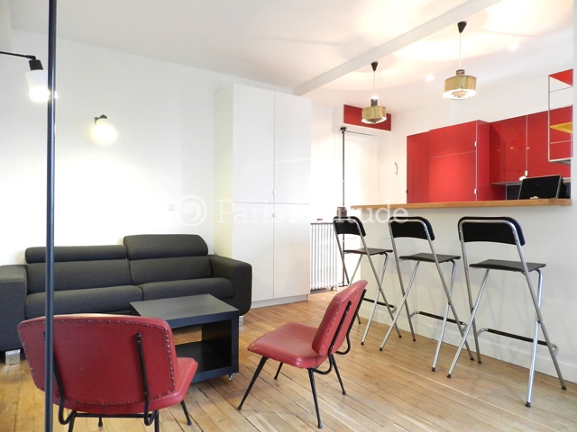 Location Appartement meublé Studio - 25m² - Montmartre - Sacré Coeur - Paris