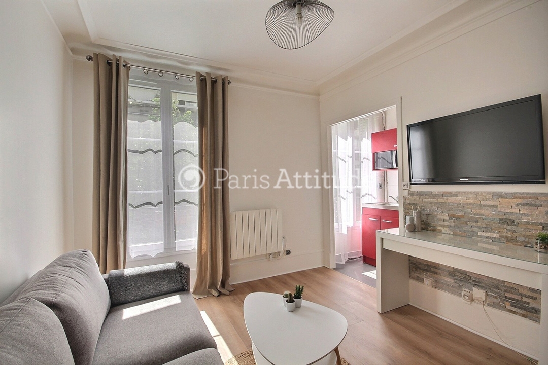 Location Appartement meublé Studio - 16m² - Guy Moquet - Paris