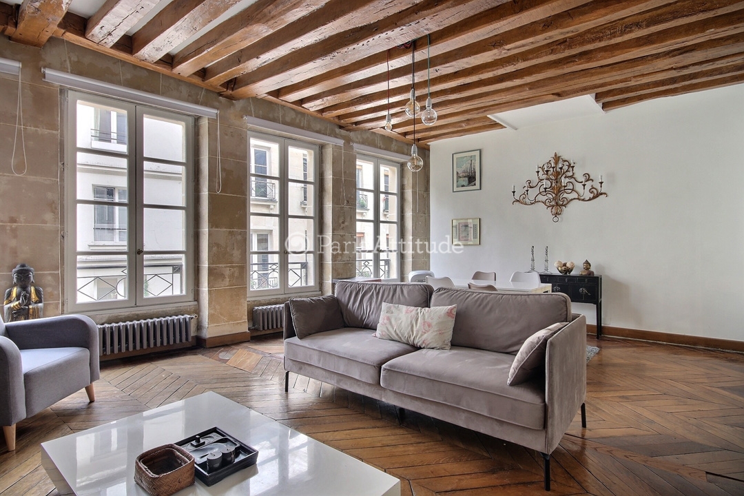 Location Appartement meublé 2 Chambres - 63m² - Montorgueil - Paris
